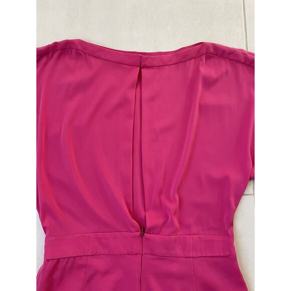 Diane von Furstenberg Romper Shorts Soleil Silk Stretch Pleated FLAW - Picture 5 of 15